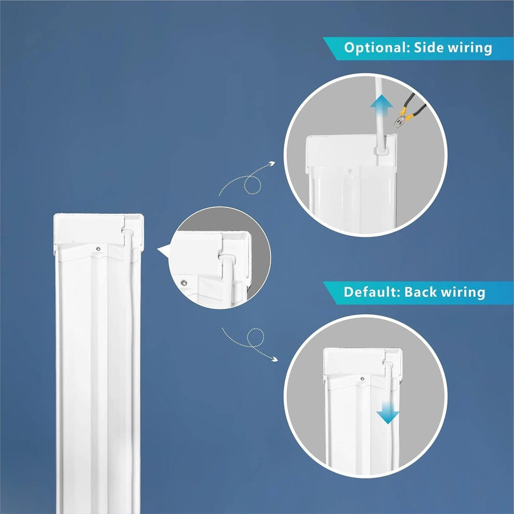 4ft LED Batten Light 32W 3550lm 6500K Slim Ceiling Tube Lamp 2 Pack