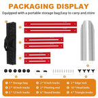 Stair Tread Template Tool Ladder Edge Locking Double Scale Measuring Gauge