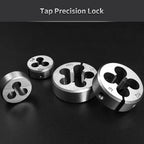 107 Pcs HSS Tap & Die Set Metric Thread Repair Kit with Wrench & Case