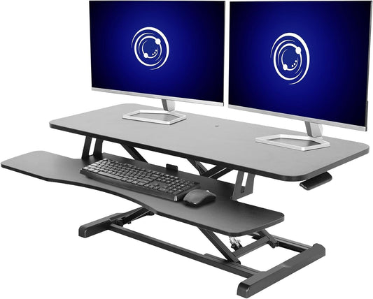 VIVO 107 cm Desk Converter, K Series Height Adjustable Sit to Stand Riser
