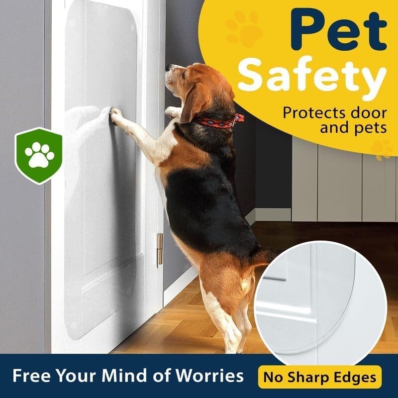 PROTECTO Heavy Duty Door Protector Dog Scratch Guard 35.5x24 Transparent