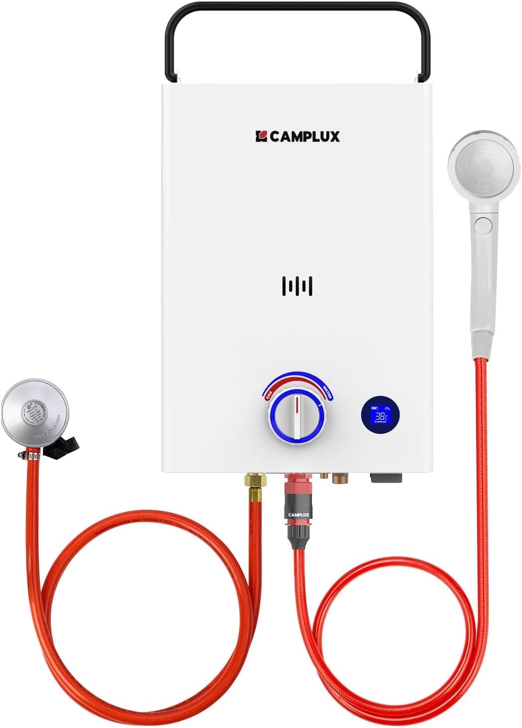 Portable Gas Water Heater 10L Camping Shower Propane Butane CAMPLUX F10 20kW