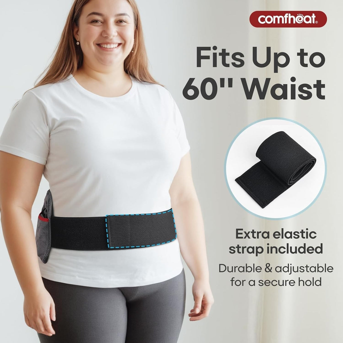 Heated Wrap Neck Back Shoulder Pad Massage Heat Therapy Cordless USB Support