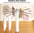 MAXXIVO Foldable Tripod Clothes Drying Rack Versatile Folding Clothes Rack