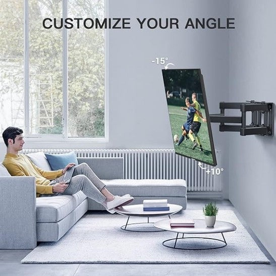 TV Wall Bracket Swivel Tilt Wall Mount for 26-70 Inch  max 45kg VESA 400x400mm 