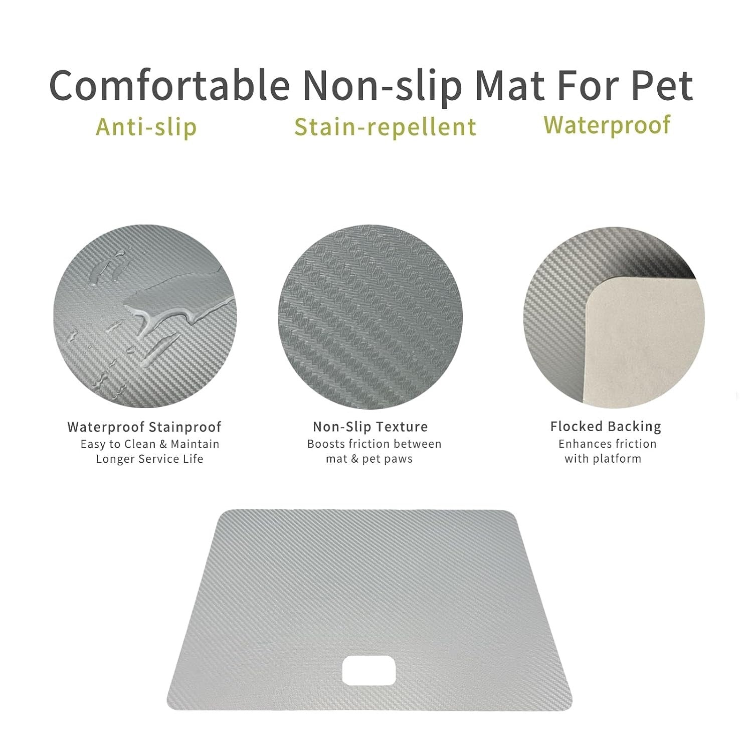 Digital Veterinary Pet Scale Large Dog 100kg Capacity Non-Slip 80x50cm Black