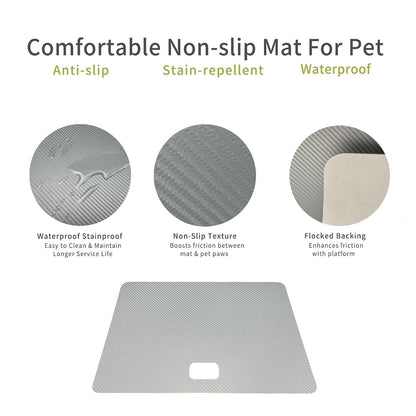 Digital Veterinary Pet Scale Large Dog 100kg Capacity Non-Slip 80x50cm Black