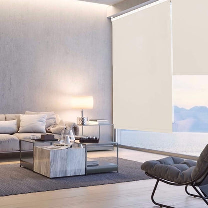 Blackout Roller Blind Waterproof Thermal Window Shade Cream