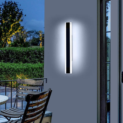 Outdoor LED Wall Light 60cm 6000K Cool White IP65 Waterproof Strip Garden Lamp