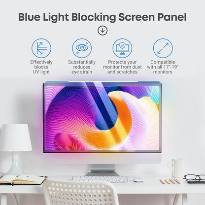 Monitor Screen Protector Blue Light Filter 17-19 Inch 5:4 Acrylic UV Blocking