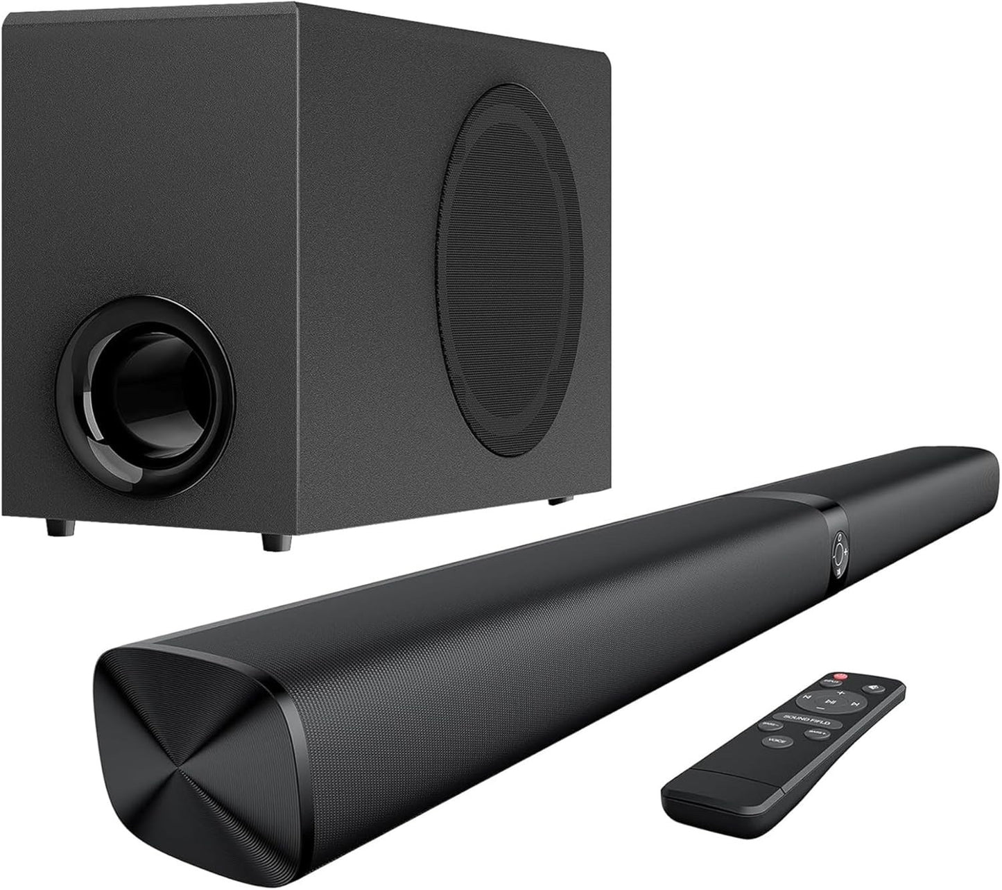 TV Soundbar Subwoofer Speaker 110W Bluetooth 5.3 Detachable 2.0CH ARC Optical