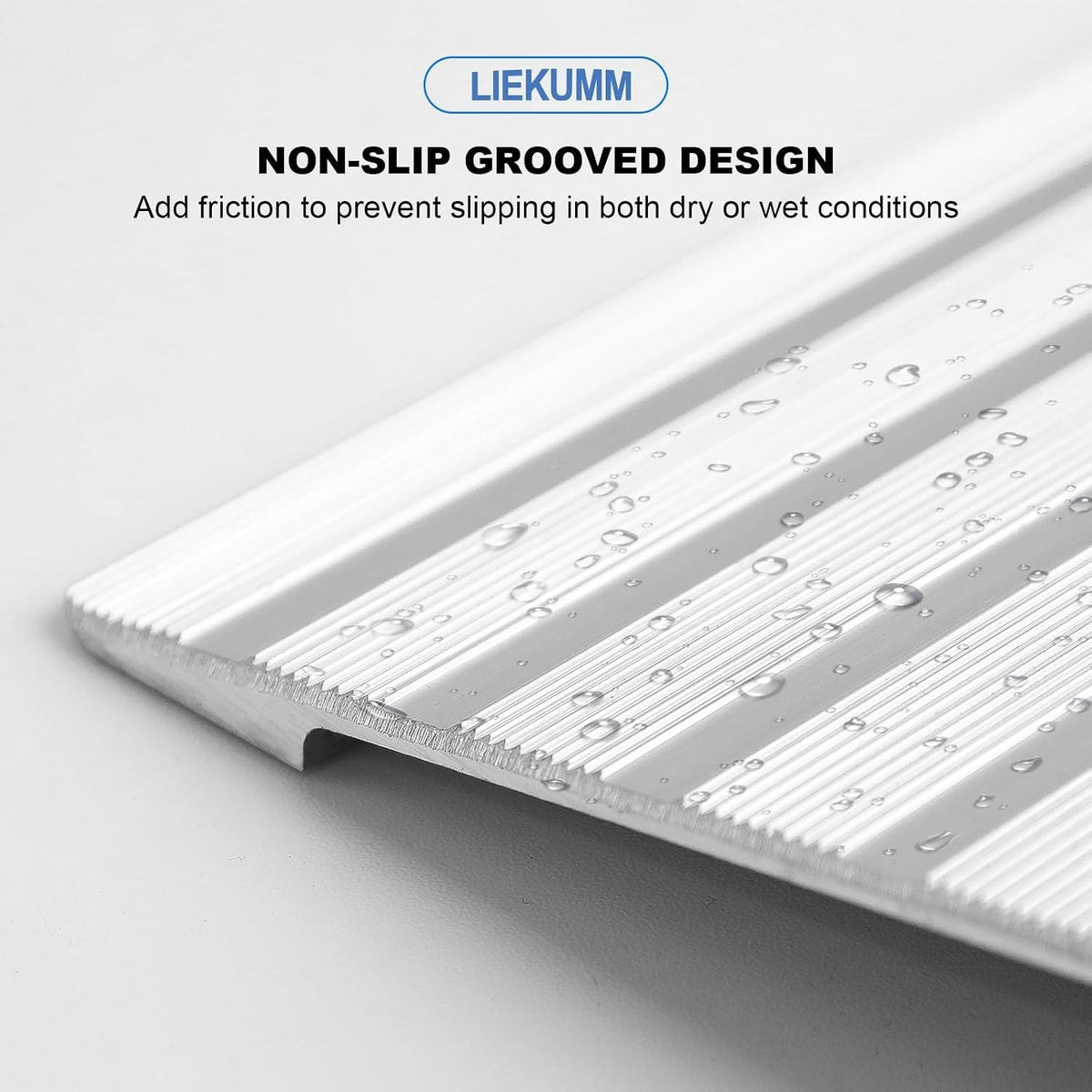 Wheelchair Ramp Mobility Scooter Threshold Aluminium 5cm 360kg Non Slip Silver