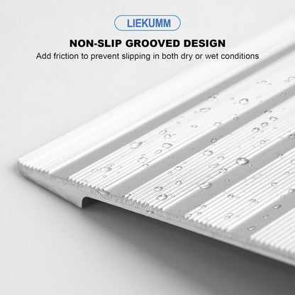Wheelchair Ramp Mobility Scooter Threshold Aluminium 5cm 360kg Non Slip Silver