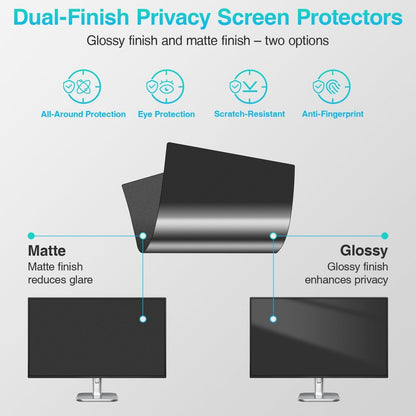 Computer Privacy Screen Filter 24in 16:9 532x299mm PC Anti Spy Blue Light Shield