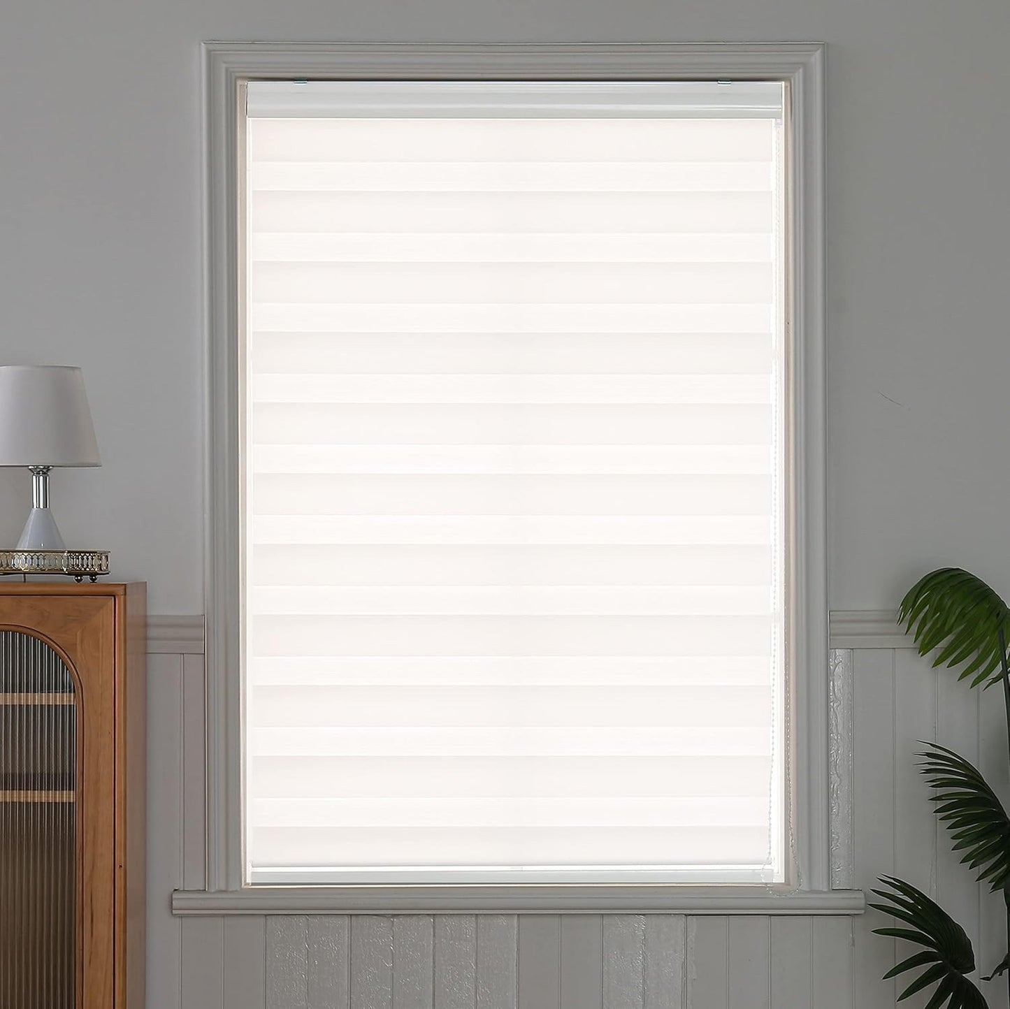 Zebra Roller Blind 100x150cm Day Night Blackout Window Shade White