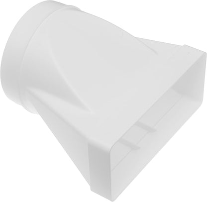 Ventilation Duct Connector 220x90mm to 150mm Round Pipe Rectangular Adapter