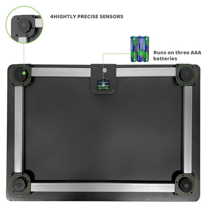 Digital Veterinary Pet Scale Large Dog 100kg Capacity Non-Slip 80x50cm Black