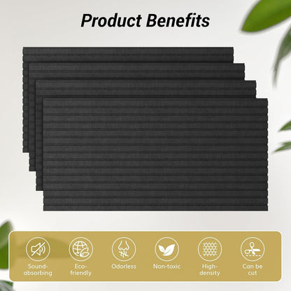 TONOR 8-Pack Bilayer Acoustic Panels Large Self-adhesive 47.24” * 23.62” * 0.72"