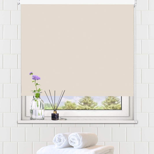 Blackout Roller Blind Waterproof Thermal Window Shade Cream