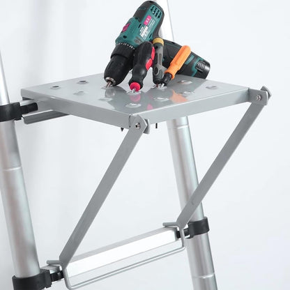 Extension Ladder Work Platform Tool Stand Anti Slip 330lb Capacity Foldable