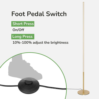 EDISHINE LED Floor Lamp, 57.5" Stepless Dimmable Minimalist Standing Lamp, Lamp