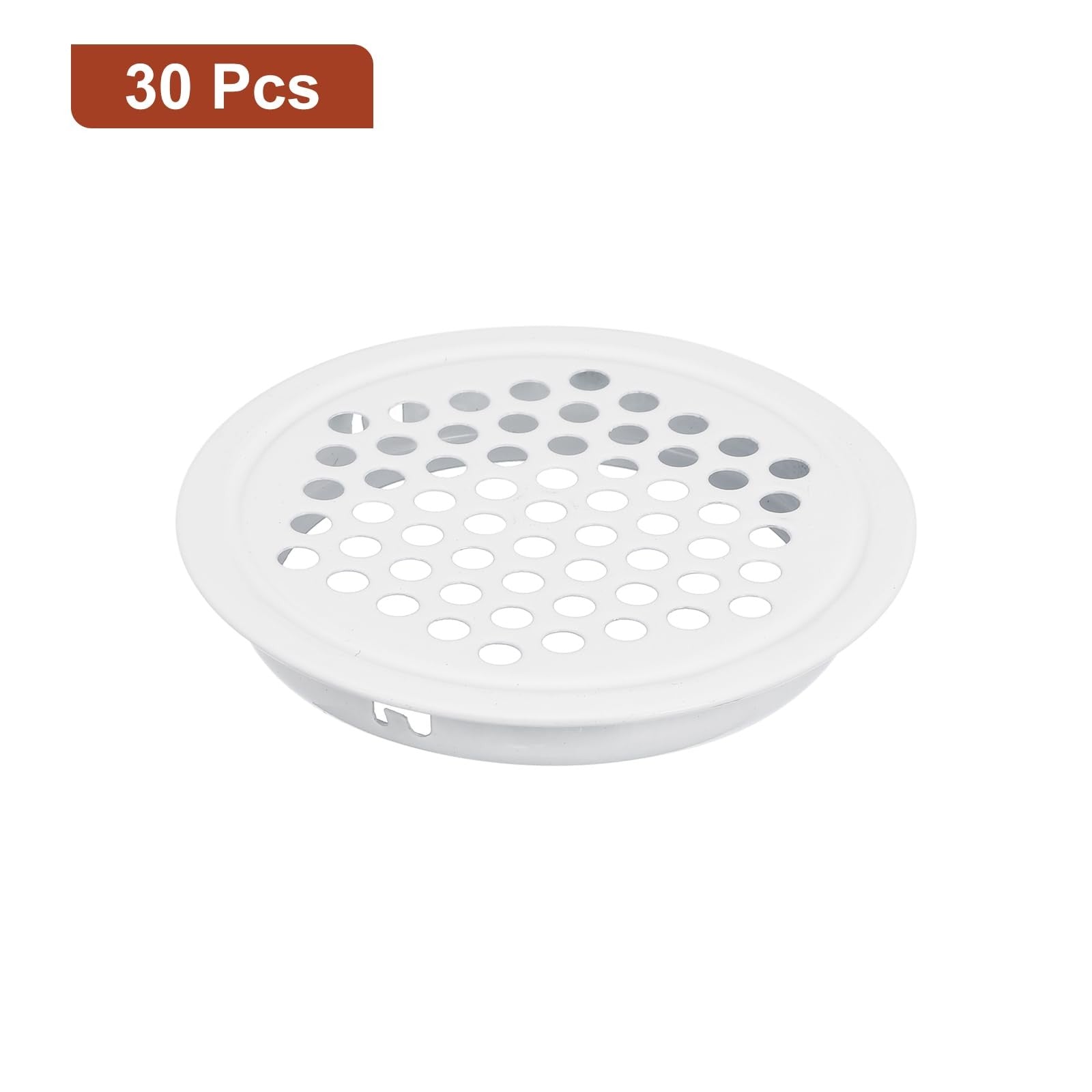 uxcell 53mm Circular Soffit Vent30pcs Stainless Steel Circular Air Vents White