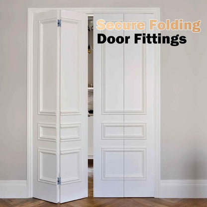 Bifold Door Hardware Kit 900mm Track 2 Panel Folding Closet Heavy Duty Indoor