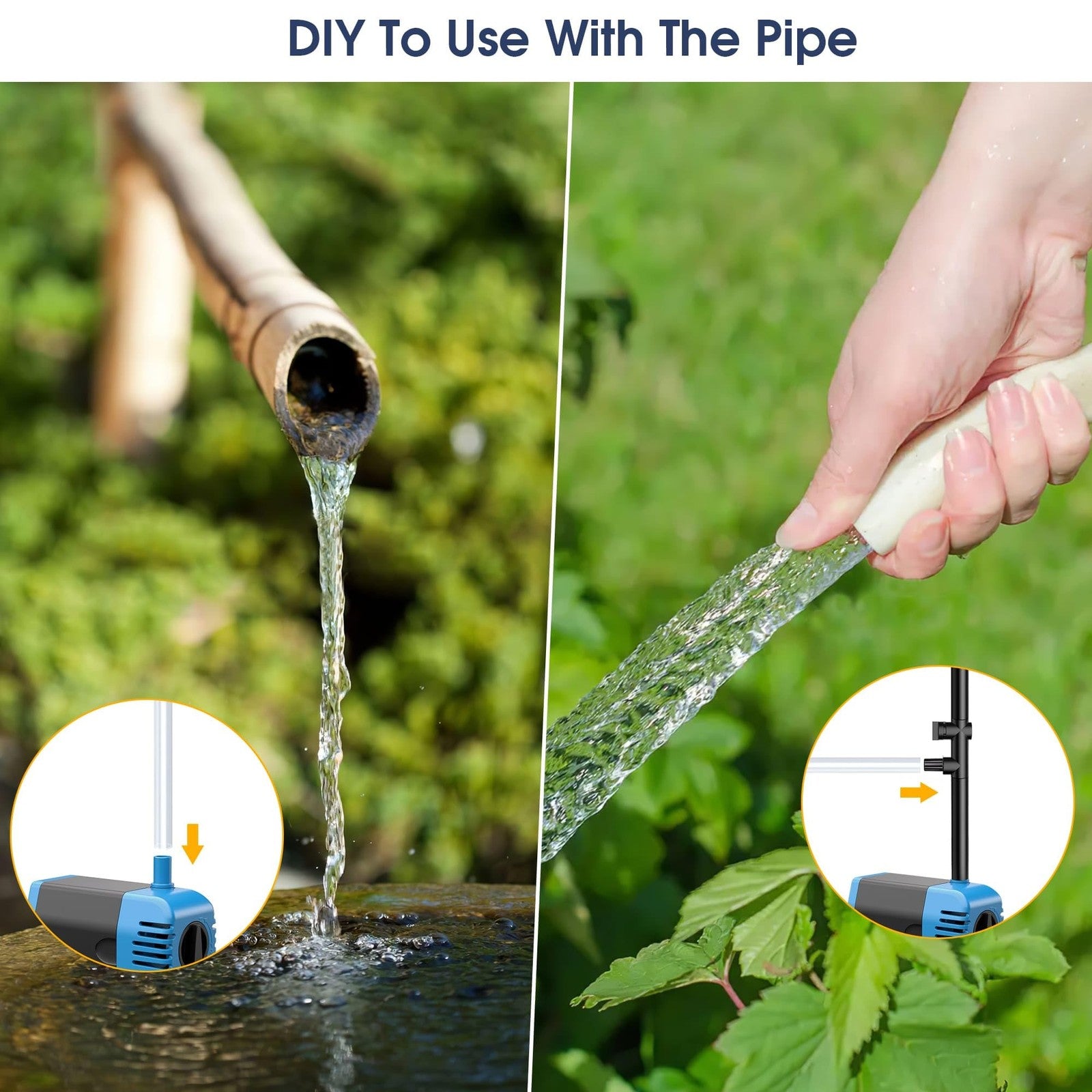 Biling 12W Solar Pond Fountain 605L/H Solar Powered Fountains Water Feature