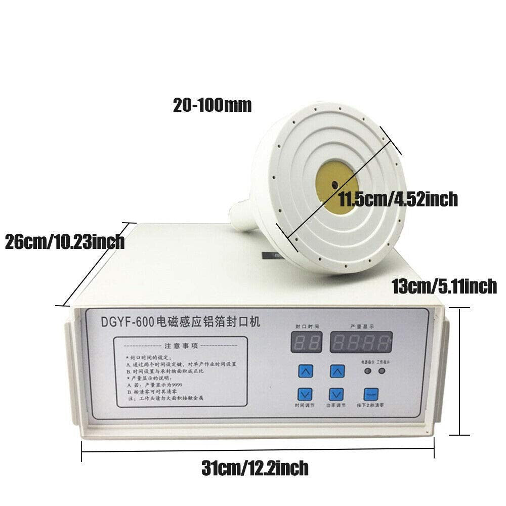 Manual Induction Sealer Handheld Bottle Cap Sealing Machine – 10-50mm 220V