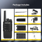 Retevis RT668 Walkie Talkies Rechargeable 10 Way Charger VOX – Black 10 Pcs