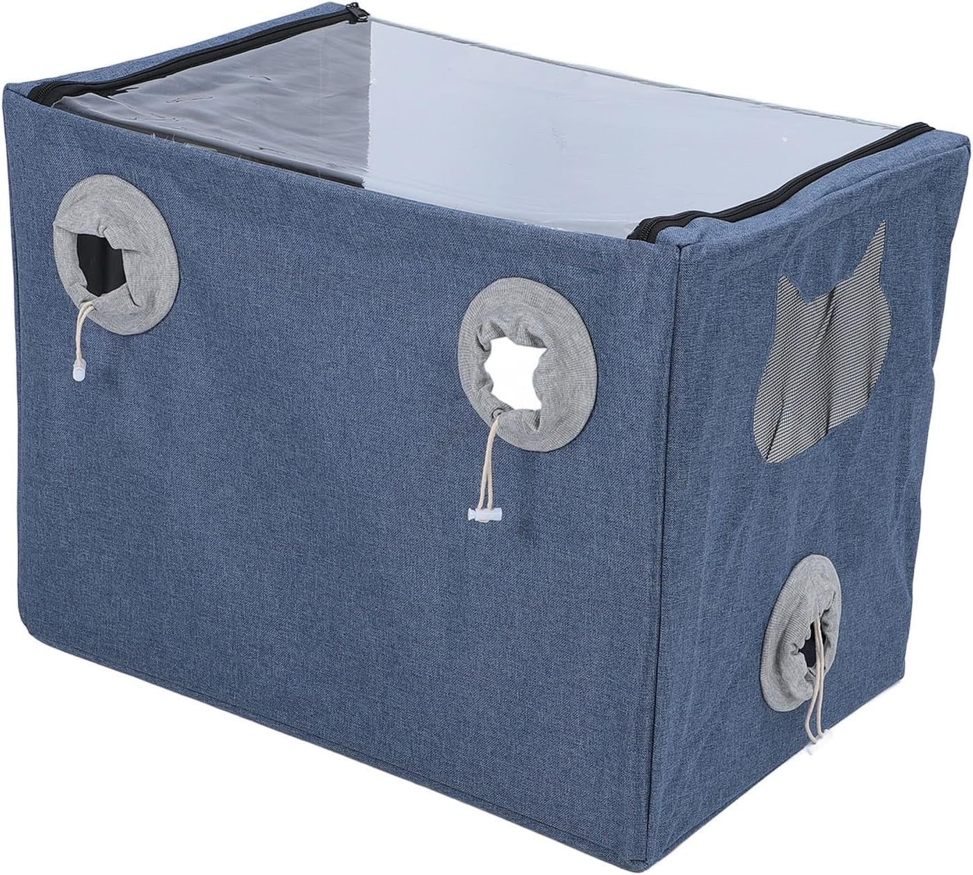 Pet Nebulizer Box Oxygen Chamber Cat Dog Portable Foldable Clear Vet Cage
