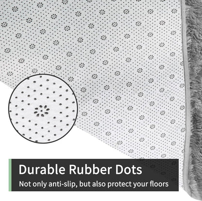 Shaggy Rug Large Living Room Carpet 300x425cm Light Grey Lantern Non Slip Soft