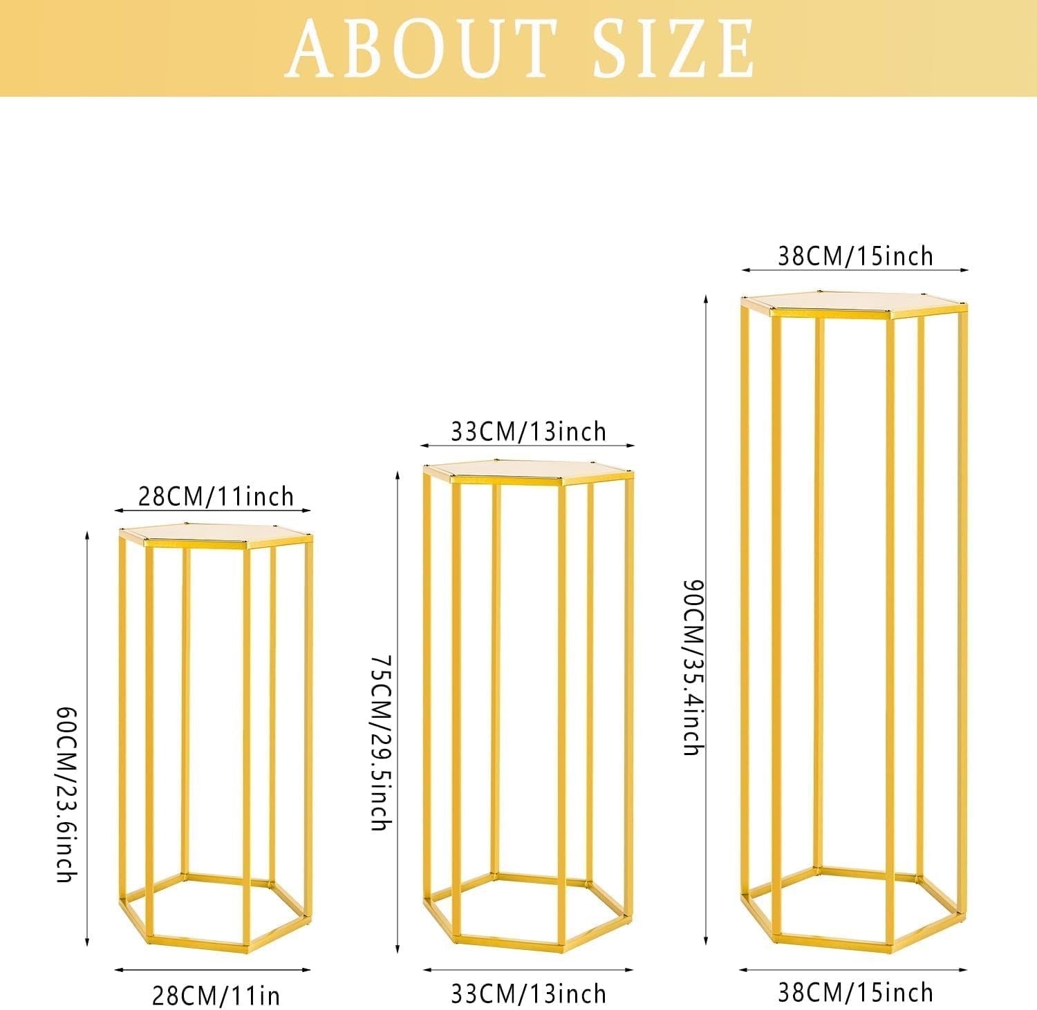 Cylinder Pedestal Stand Set Wedding Party Event Display Plinth Centerpiece Decor