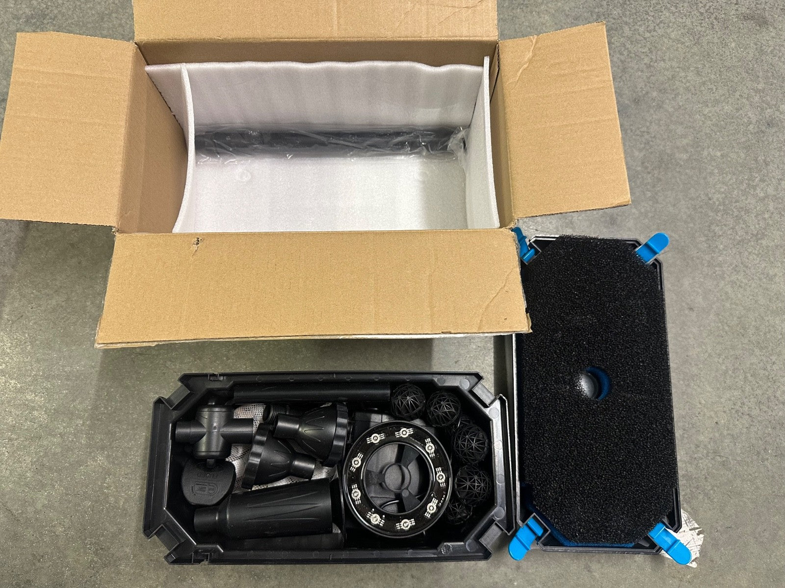 Biling Pond Filter Kit with RGB LED Lights 2500 l/h Biological Filtration System