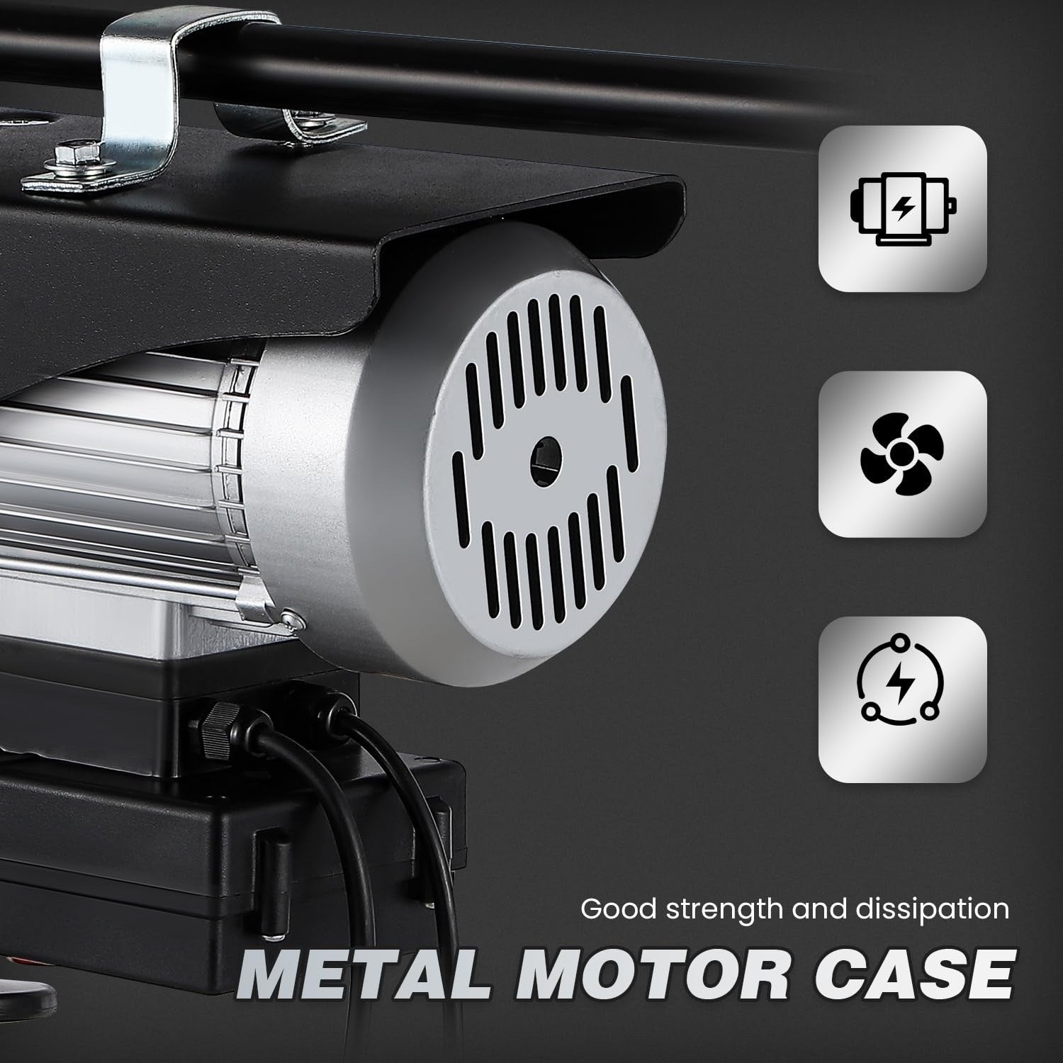 Electric Hoist Winch 140kg 280kg Cable Lift 1600W Wireless Wired Remote Crane