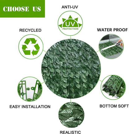 Artificial Ivy Hedge Roll 1x3m Garden Fence Screen Privacy UV Resistant Panel