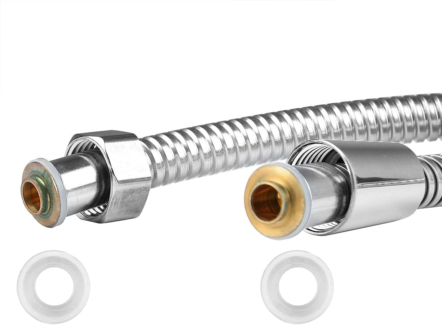 1.75m(69") Shower Hose Stainless Steel Universal Replacement Shower Pipe Chrome