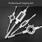 107pc Metric Tap and Die Set HSS Thread Repair Kit with Wrench Case