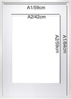 A1 Picture Frame Set of 3 with Mount for A2 Poster Photo Display
