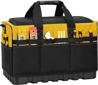 Tool Bag Heavy Duty 20 Inch 15 Pockets Waterproof Base 1680D Yellow Storage