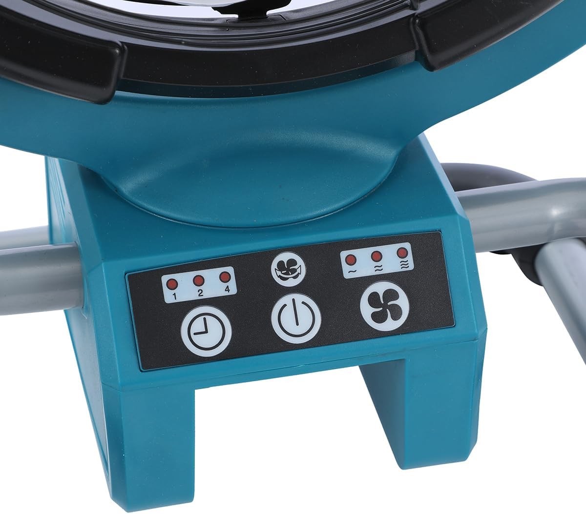 Jobsite Fan Cordless Portable 12 Inch 18V 21V AC DC 3 Speed Timer Blue Workshop