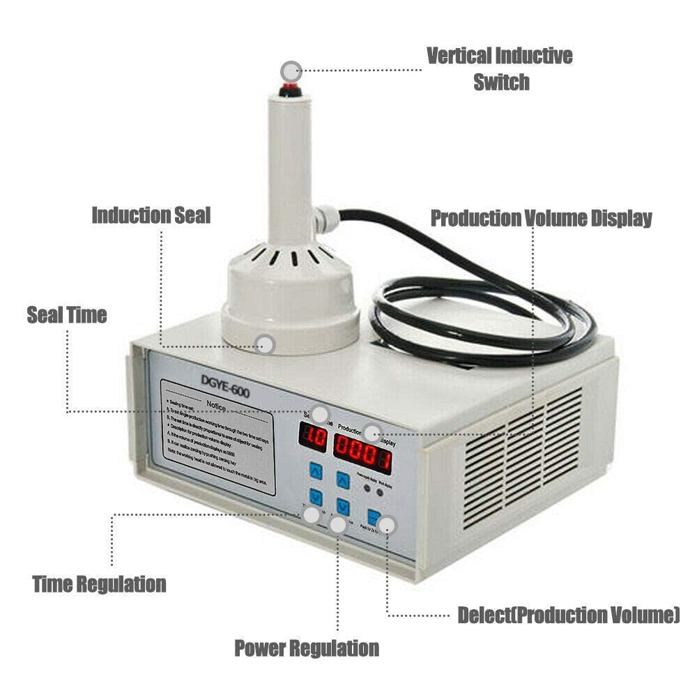 Manual Induction Sealer Handheld Bottle Cap Sealing Machine – 10-50mm 220V