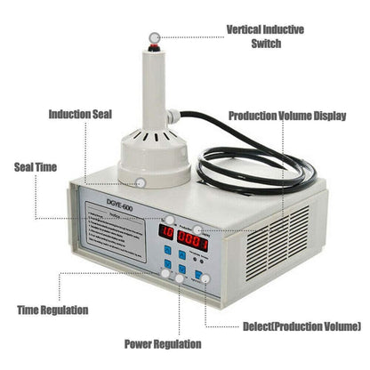 Manual Induction Sealer Handheld Bottle Cap Sealing Machine – 10-50mm 220V