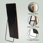 Full Length Floor Mirror 152x46cm Large Standing Aluminium Frame Bedroom