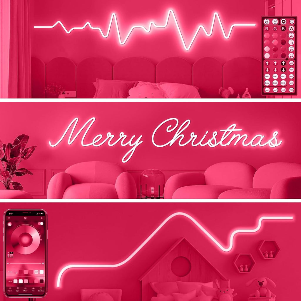 AILBTON LED Neon Rope Lights 10m Flexible Rope Lights Control with App/Remote