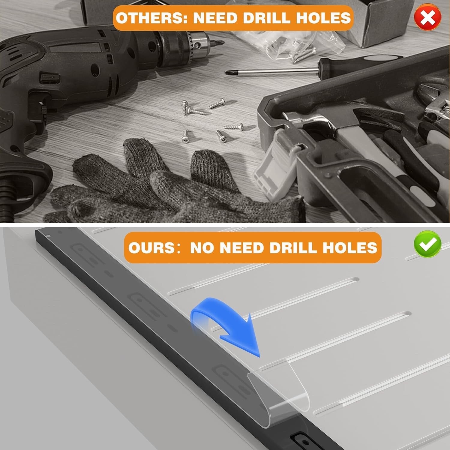 COVAODQ pull out kitchen storage, cupboard pull out storage 2 Pack