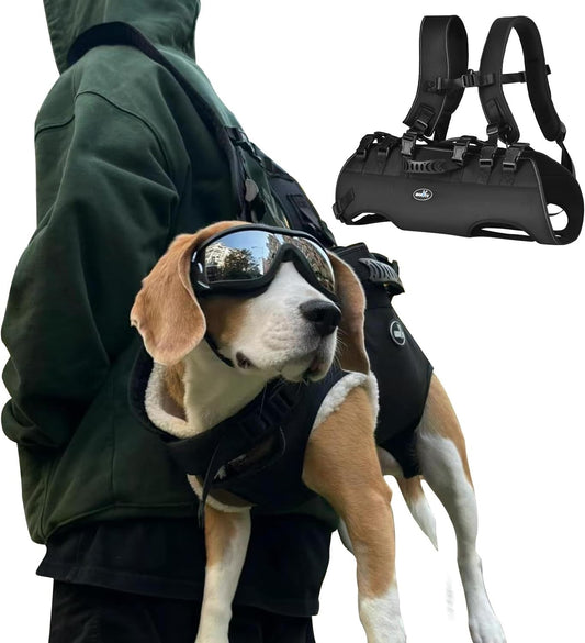 Dog Lift Harness Carrier Backpack Support Sling Large Dogs 33-66lbs Rehab Aid