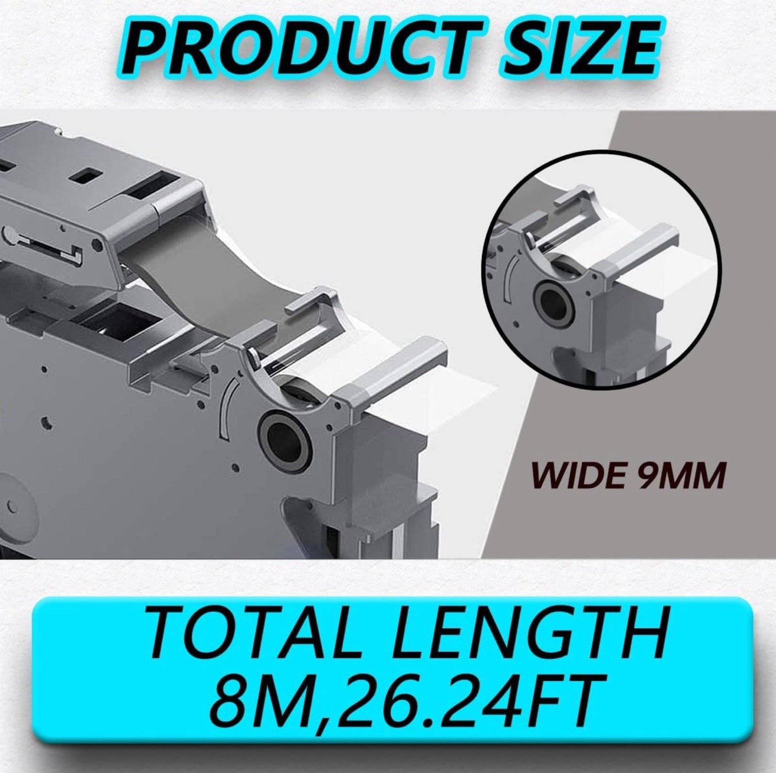 Acmerota Tze-325 Label Tape Replace for Brother Tze325 TZ-325 9mm*8m