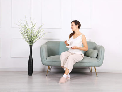 Tall Floor Vase 65cm Black Resin Decorative Vase Living Room Home Decor