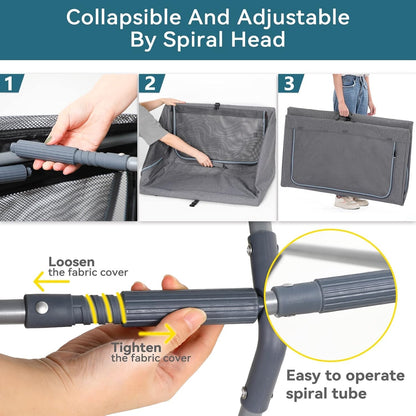 Dog Crate Soft Fabric Foldable Petsfit Large 91cm Portable Indoor Travel Grey